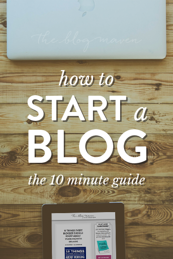 How to Start a Blog (the Easy Way!) in as little as 10 minutes. You can do this!