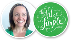 Tsh from the Art of Simple blog speaks out about simplifying your blogging life